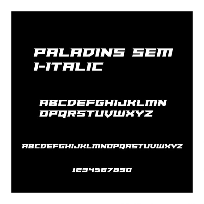 Paladins Semi-Italic