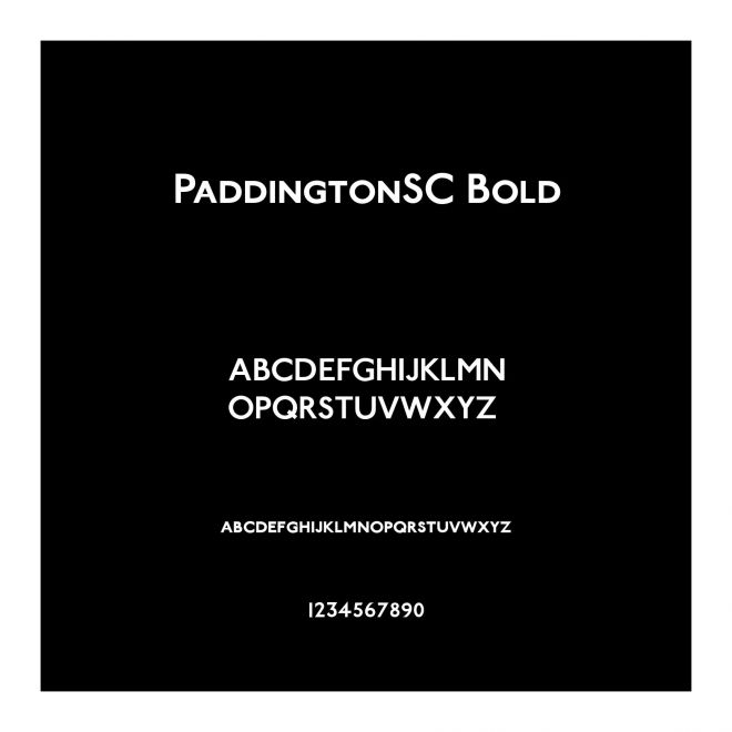 PaddingtonSC Bold