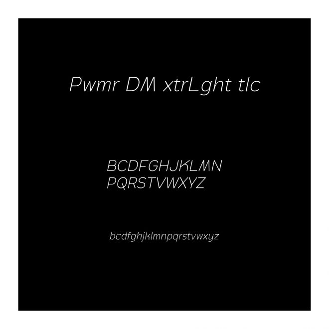 Pawmor DEMO ExtraLight Italic