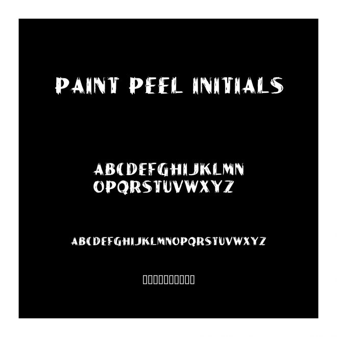 Paint Peel Initials