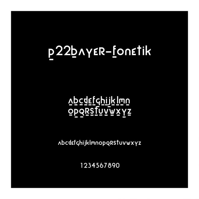 P22Bayer-Fonetik