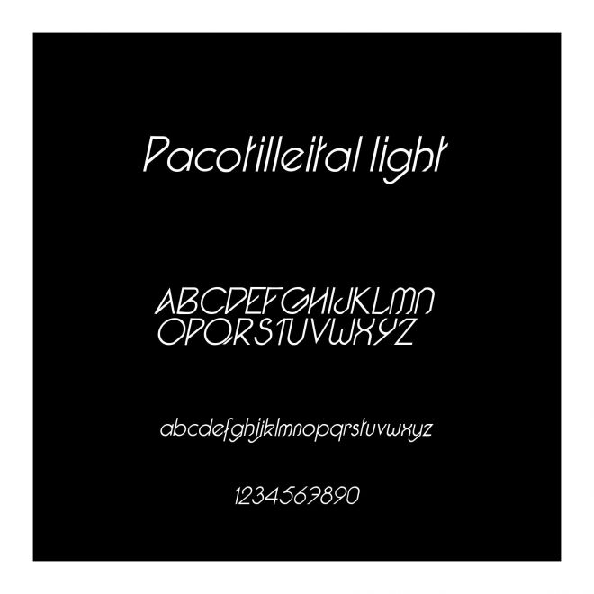 Pacotilleital light