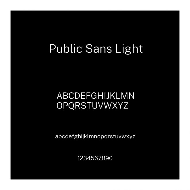 Public Sans Light