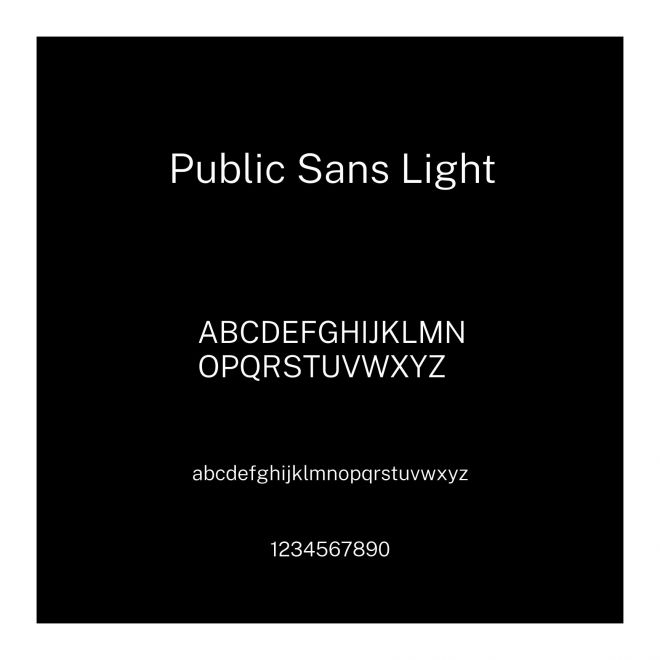 Public Sans Light