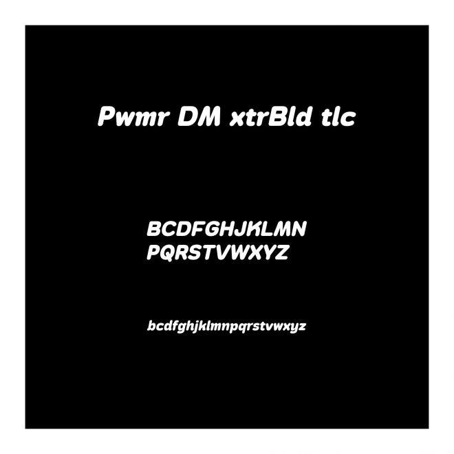 Pawmor DEMO ExtraBold Italic