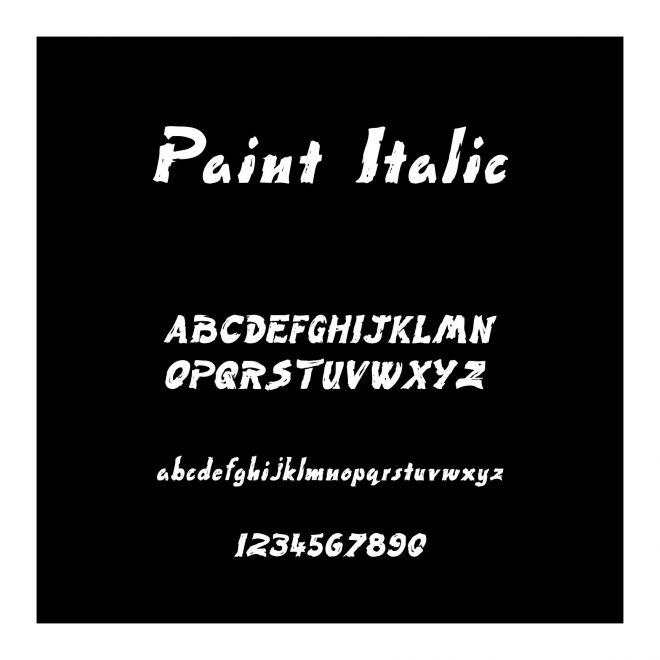 Paint  Italic