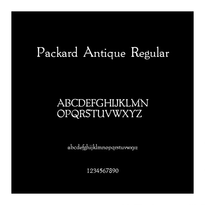 Packard Antique Regular