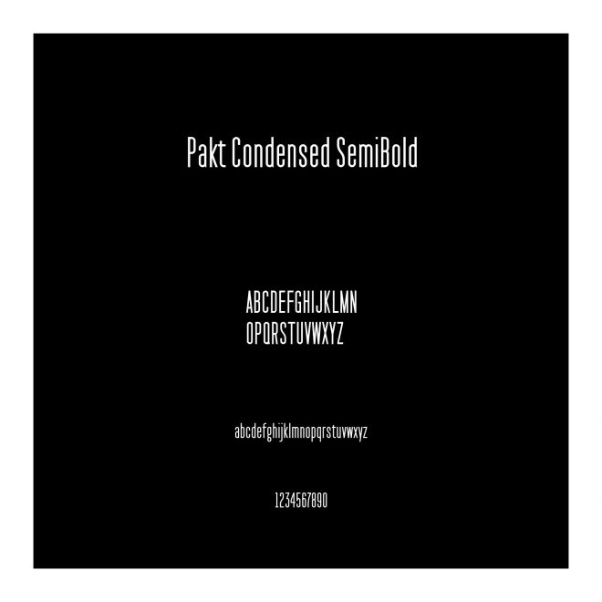 Pakt Condensed SemiBold