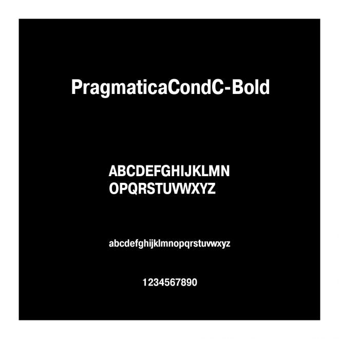PragmaticaCondC-Bold