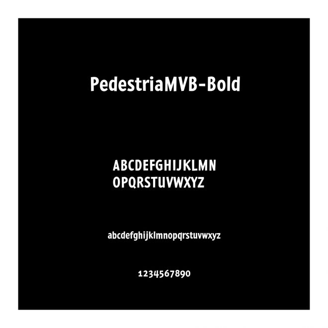 PedestriaMVB-Bold