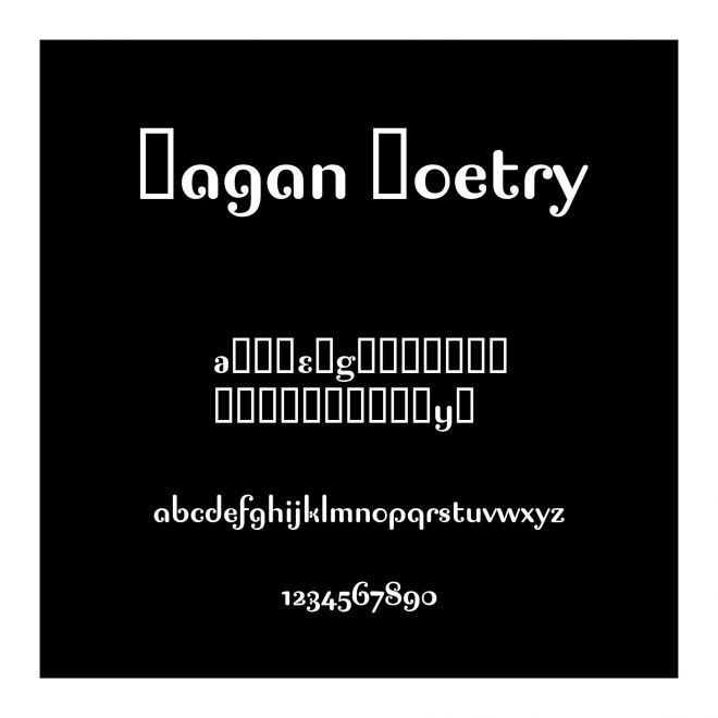 Pagan Poetry