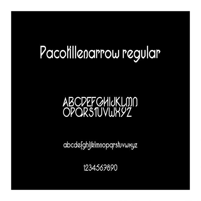 Pacotillenarrow regular