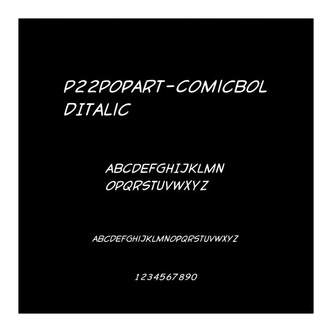 P22PopArt-ComicBoldItalic