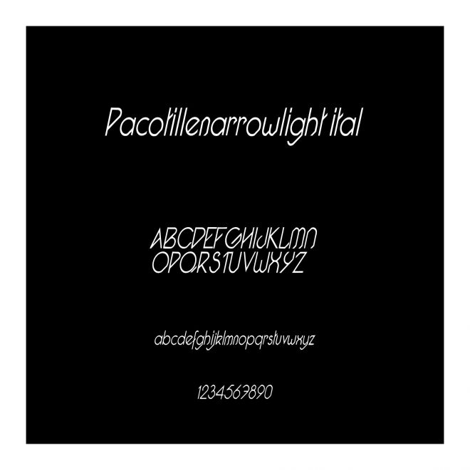 Pacotillenarrowlight ital