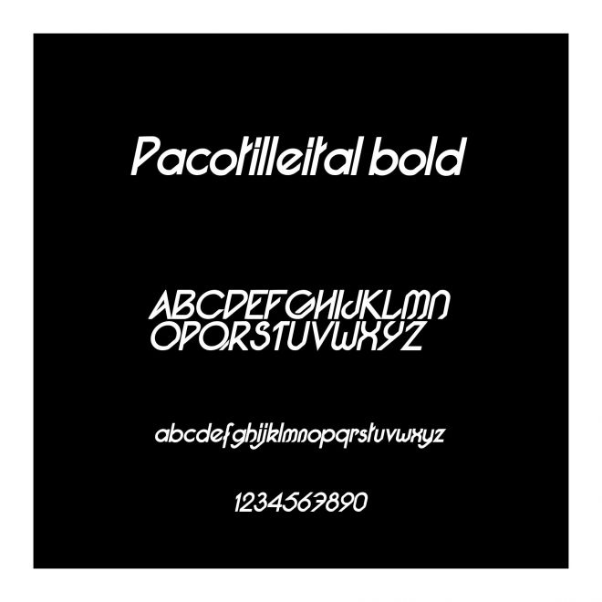 Pacotilleital bold