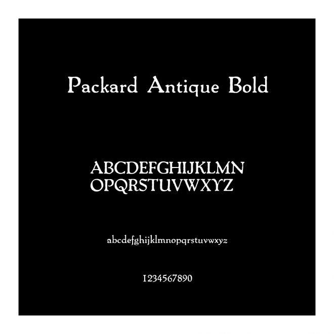 Packard Antique Bold