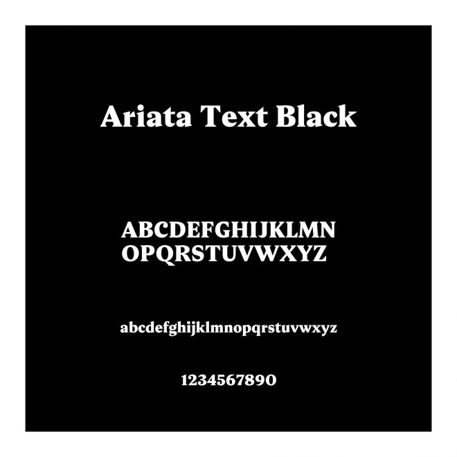 Ariata Text Black