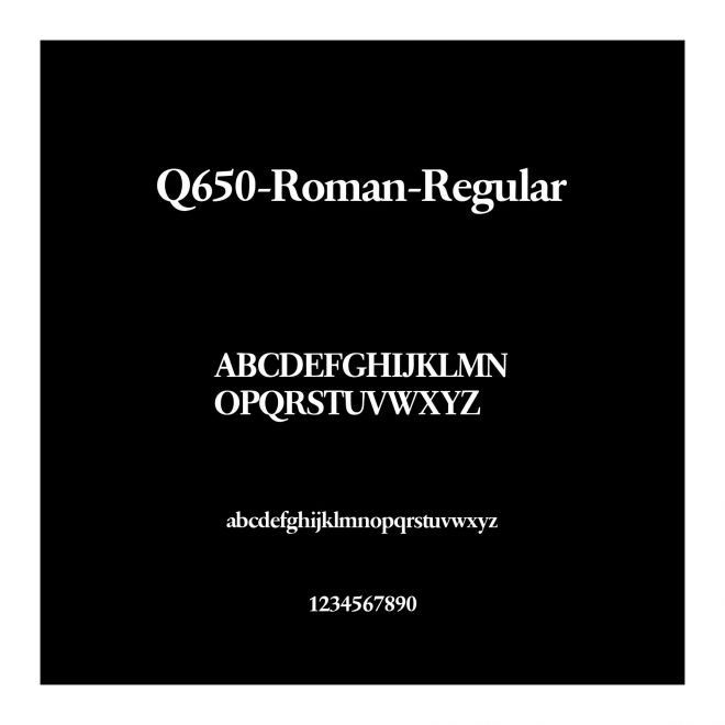 Q650-Roman-Regular