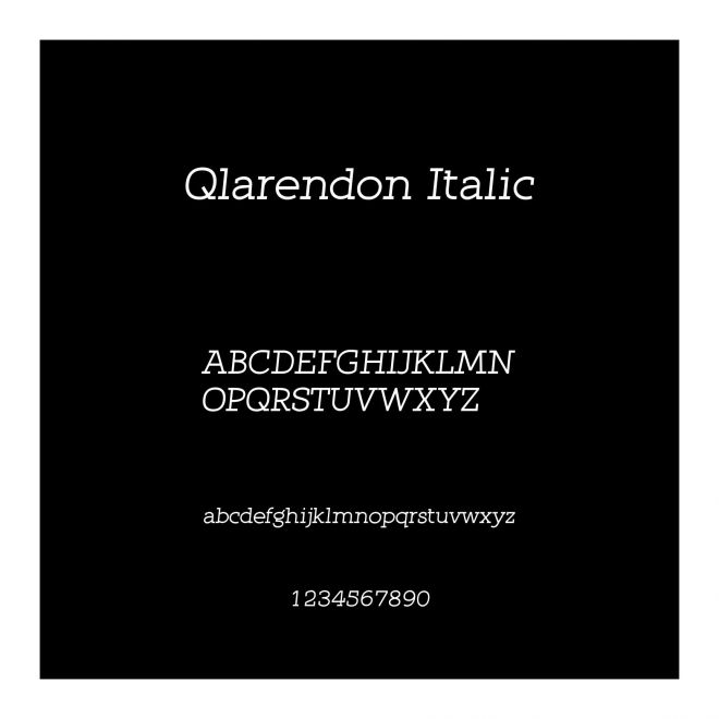 Qlarendon Italic
