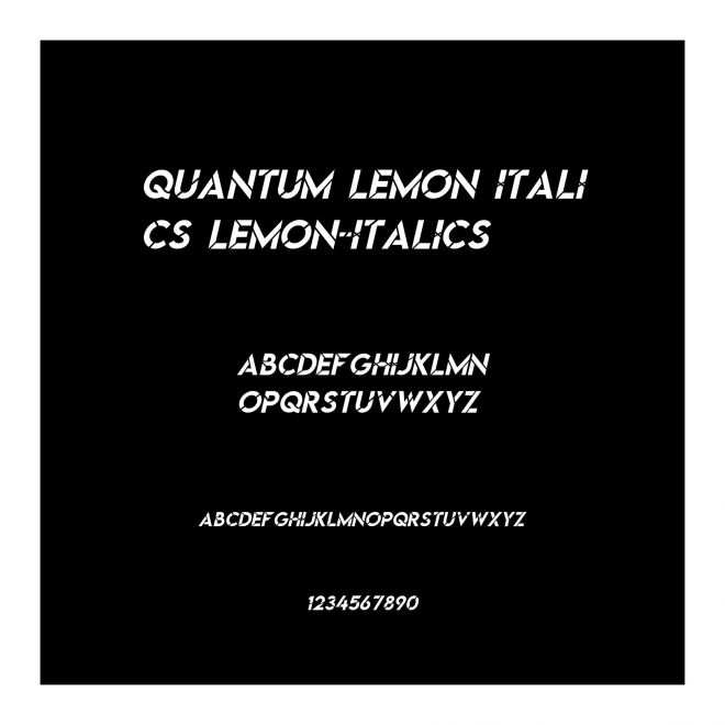 Quantum Lemon Italics Lemon-Italics