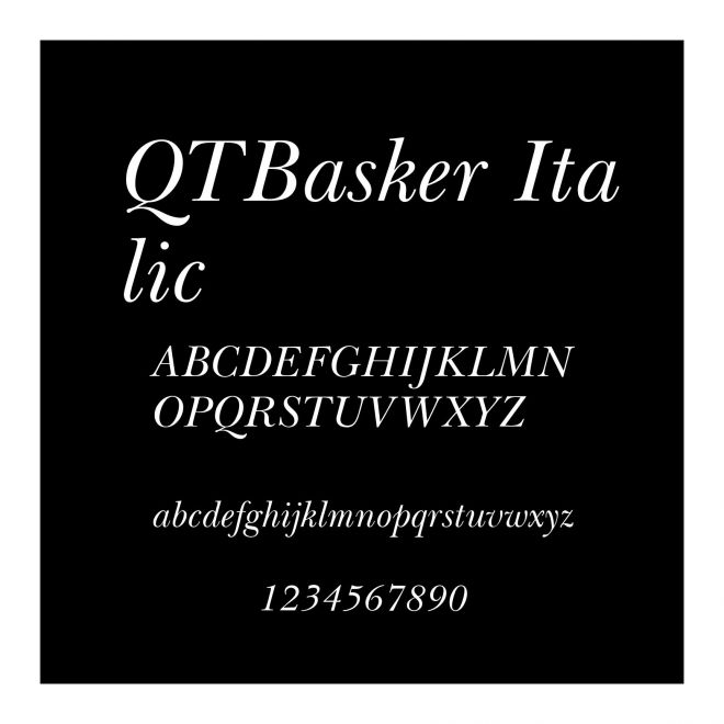 QTBasker Italic