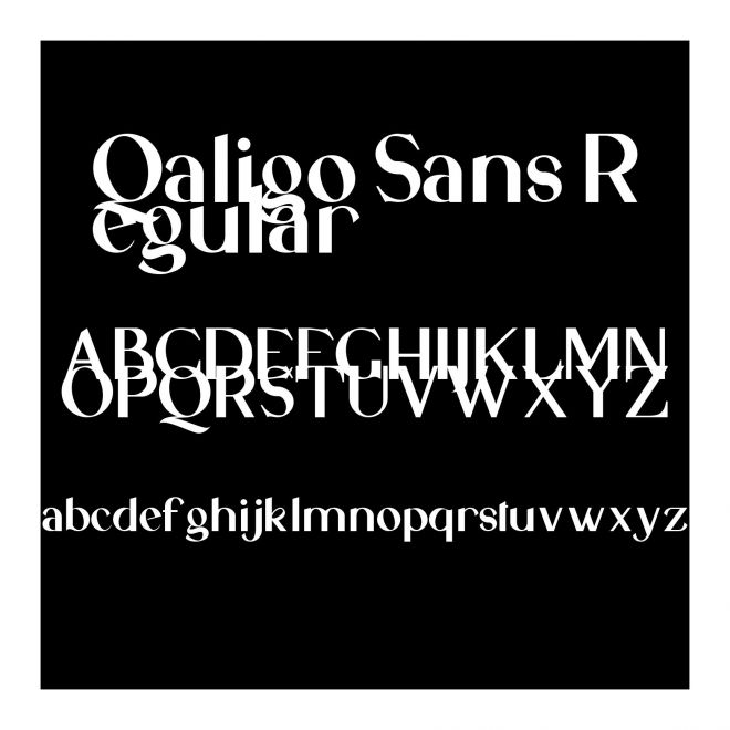 Qaligo Sans Regular