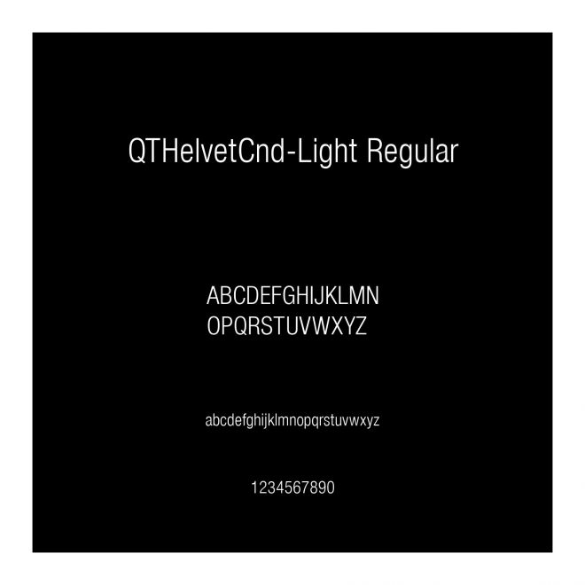QTHelvetCnd-Light Regular