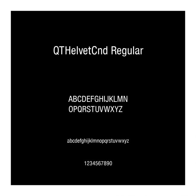 QTHelvetCnd Regular