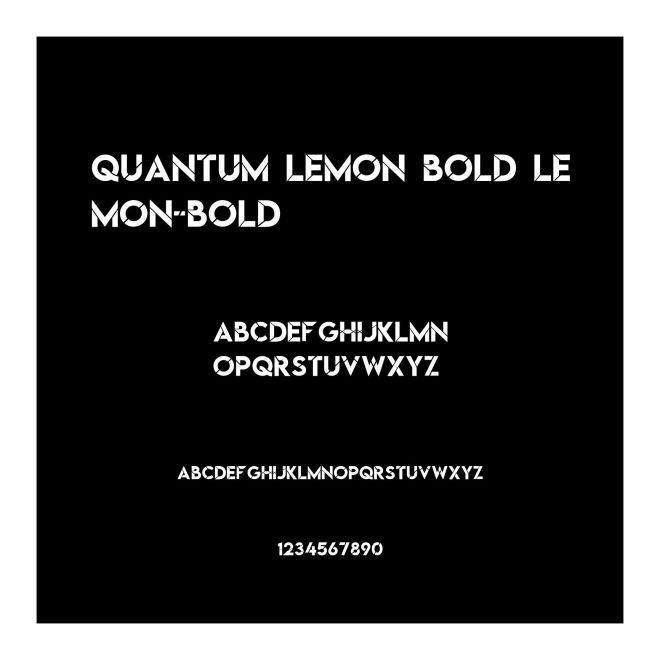 Quantum Lemon Bold Lemon-Bold