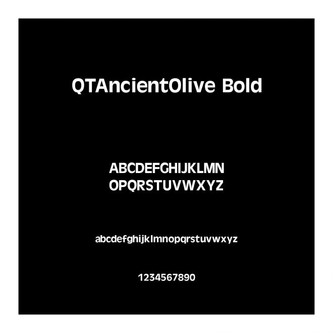 QTAncientOlive Bold