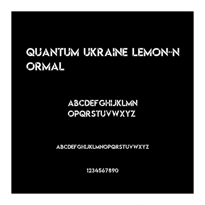 Quantum Ukraine Lemon-Normal