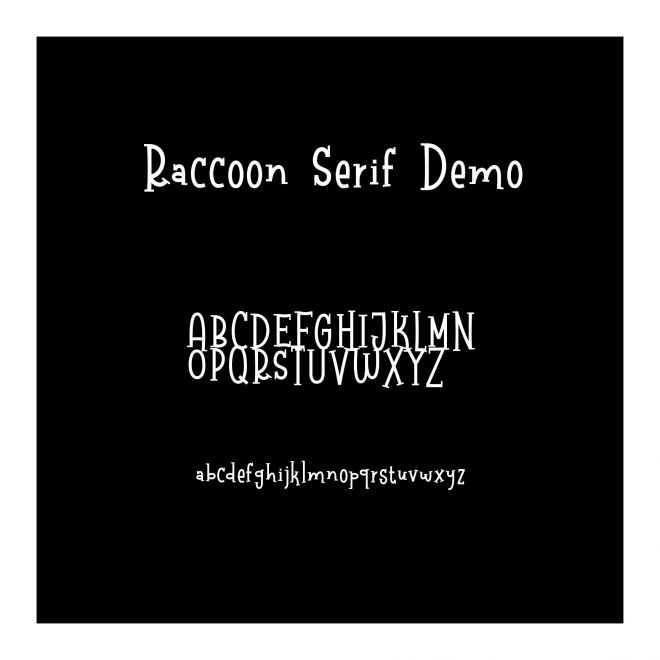 Raccoon Serif Demo