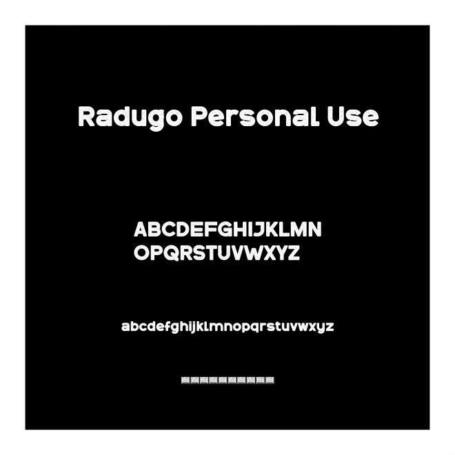 Radugo Personal Use