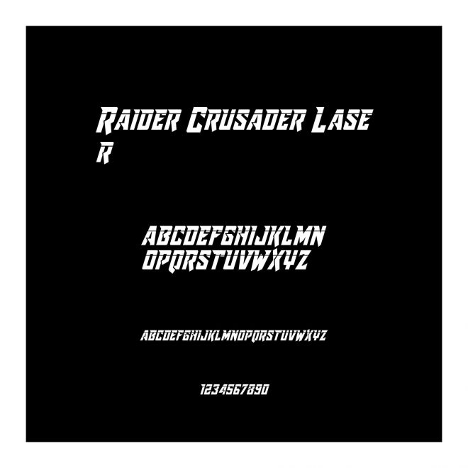 Raider Crusader Laser