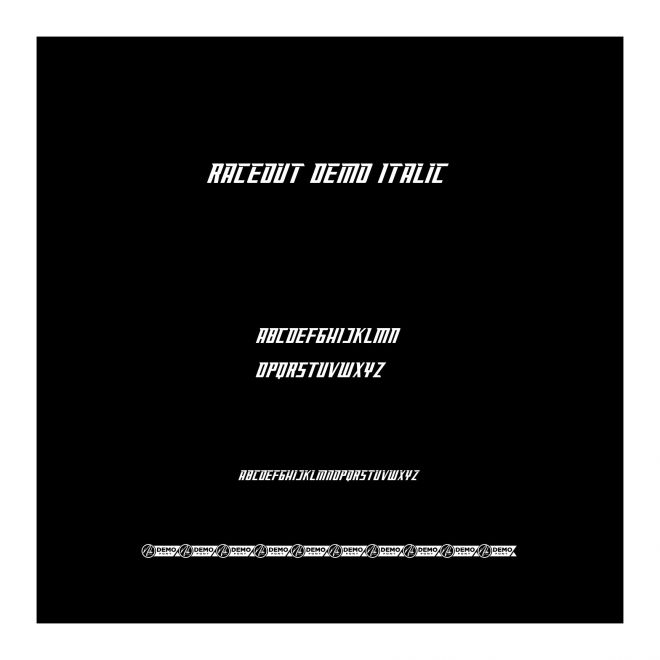 Raceout Demo Italic