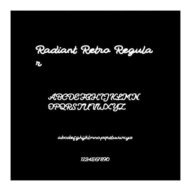 Radiant Retro Regular
