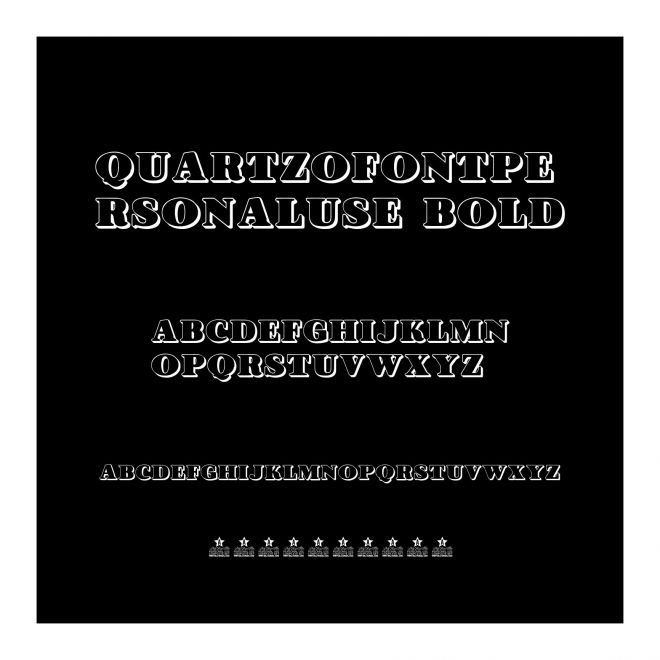 QUARTZOFONTPERSONALUSE-Bold