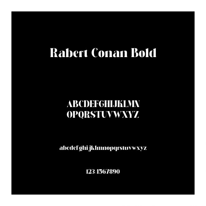 Rabert Conan Bold