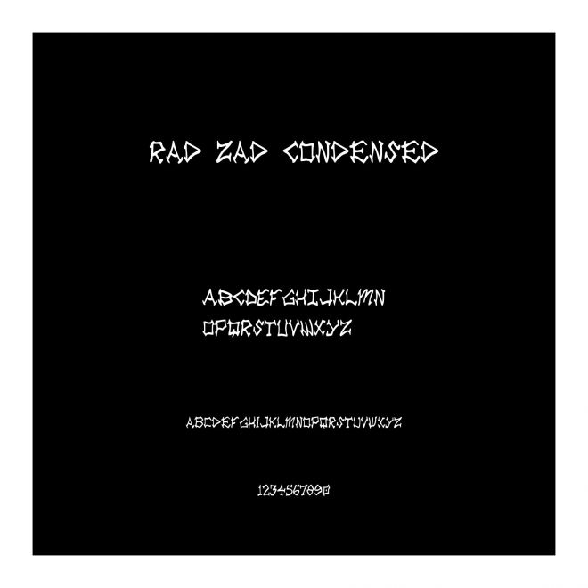 Rad Zad Condensed