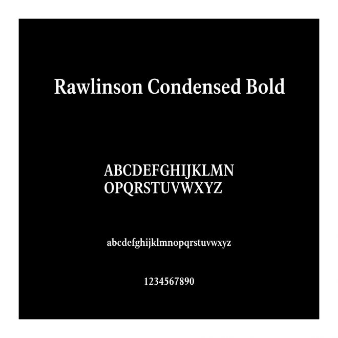 Rawlinson Condensed Bold