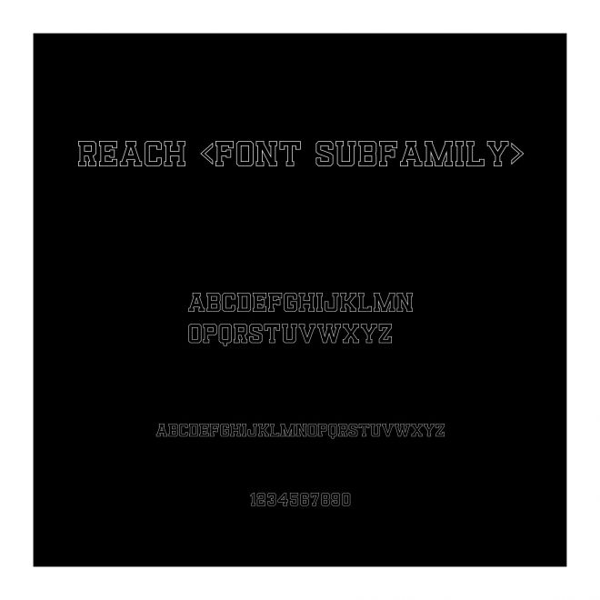 Reach <Font Subfamily>