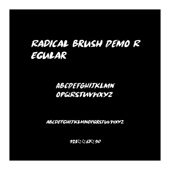 Radical Brush DEMO Regular
