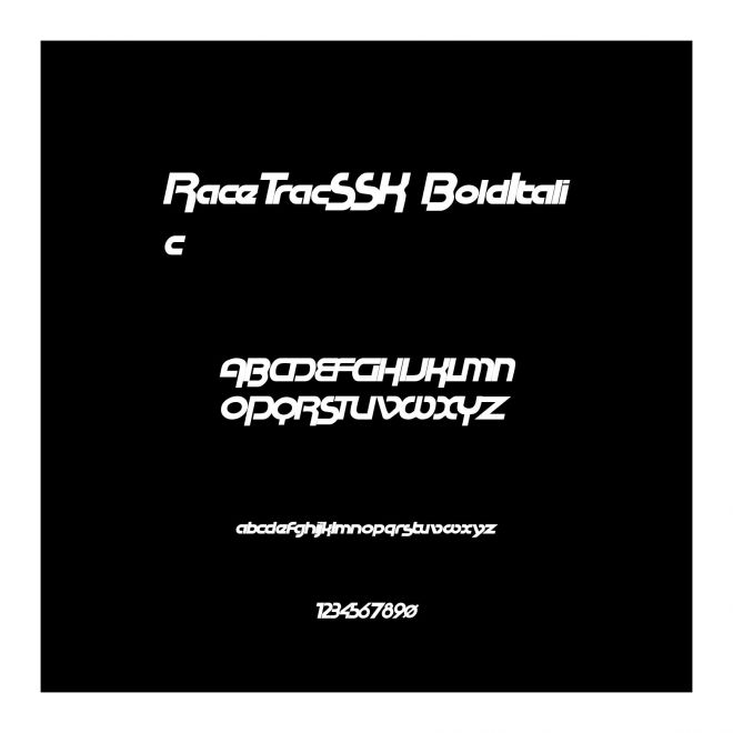 RaceTracSSK BoldItalic