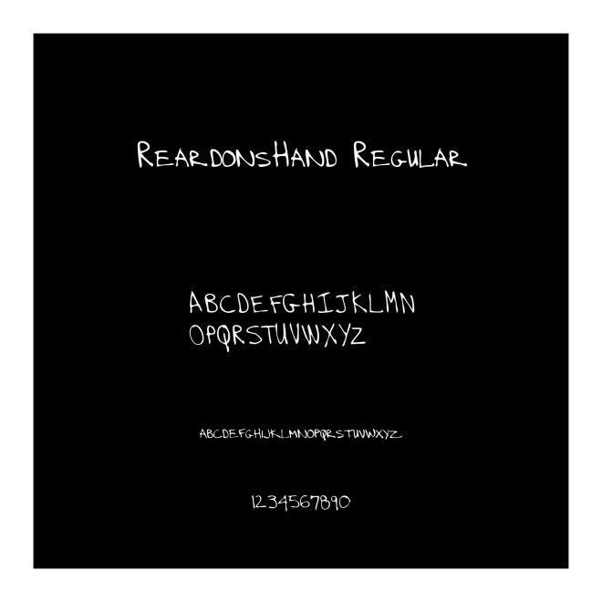 ReardonsHand Regular