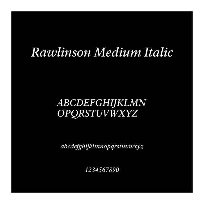 Rawlinson Medium Italic