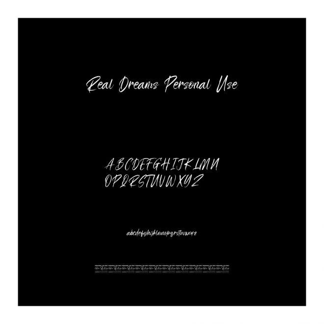 Real Dreams Personal Use