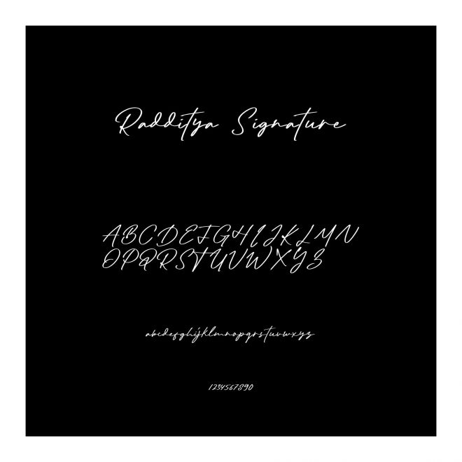 Radditya Signature