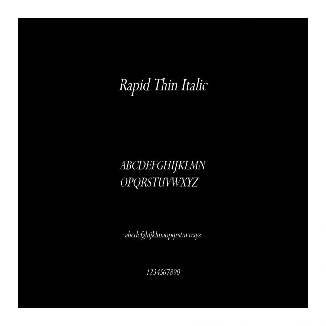 Rapid Thin Italic