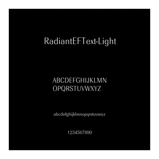 RadiantEFText-Light