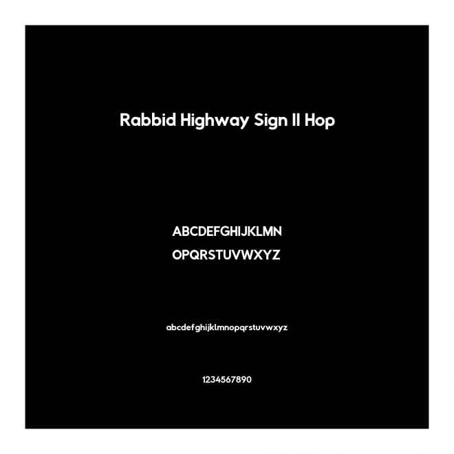 Rabbid Highway Sign II Hop